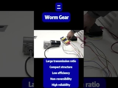 63 DC Worm Gearbox Motor 220rpm 1A 3.5N.M 114W 24V